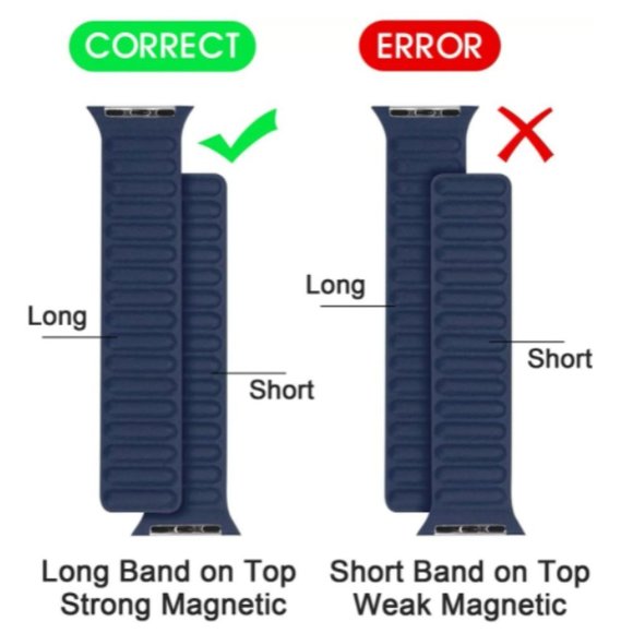 NEW[BAND] Sunset Leather Magnetic For Apple Watch - Picture 3 of 3